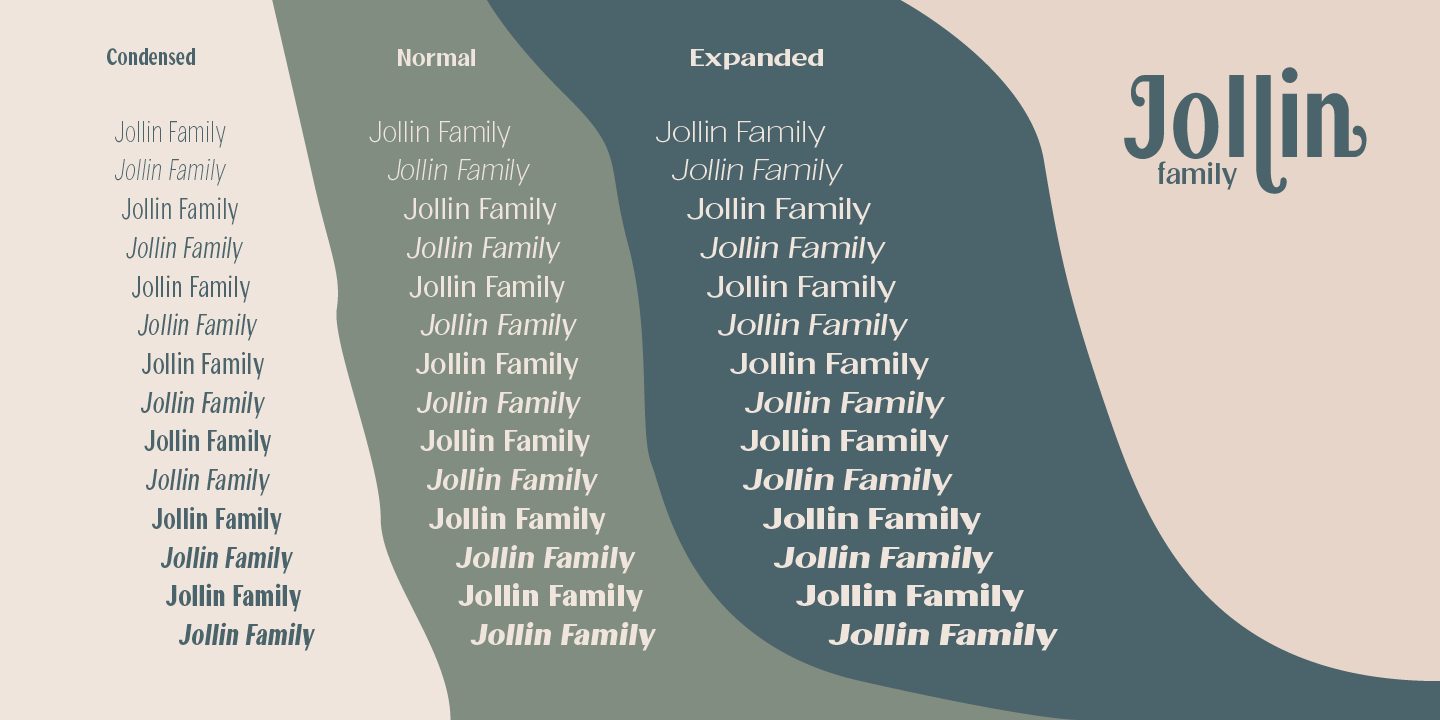 Przykład czcionki Jollin Family Medium